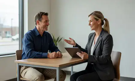 Customer discussing car shipping options in Caldwell, Idaho, United States