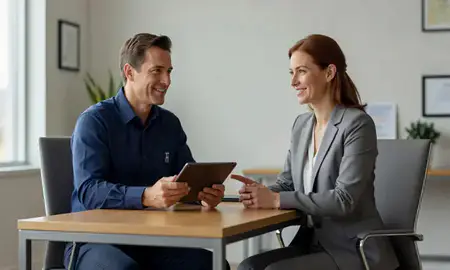 Customer discussing car shipping options in Emmett, Idaho, United States