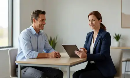 Customer discussing car shipping options in Garden City, Idaho, United States
