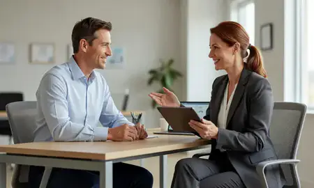 Customer discussing car shipping options in Hailey, Idaho, United States