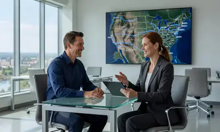 Customer discussing car shipping options in Idaho Falls, Idaho, United States
