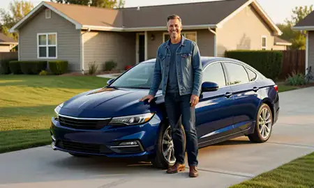 Customer with their delivered car in Jerome, Idaho, United States