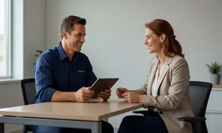 Customer discussing car shipping options in Payette, Idaho, United States
