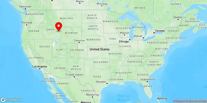 Map of Rexburg, Idaho, United States