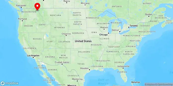 Map of Sandpoint, Idaho, United States
