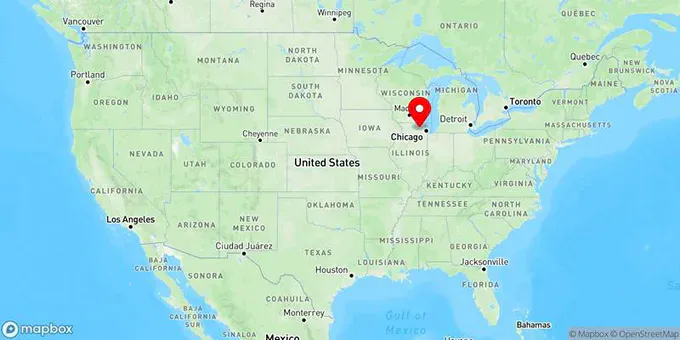 Map of Elgin, Illinois, United States