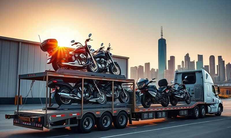 Oak Lawn, Illinois motorcycle shipping transporter