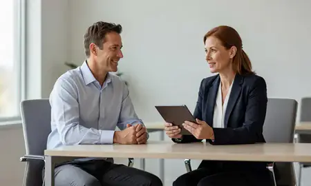 Customer discussing car shipping options in Peoria, Illinois, United States