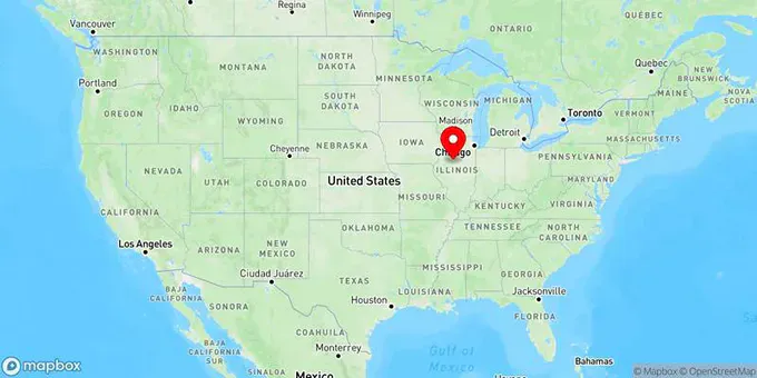 Map of Peoria, Illinois, United States