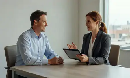 Customer discussing car shipping options in Rockford, Illinois, United States