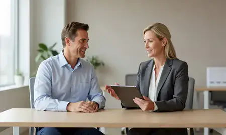 Customer discussing car shipping options in Schaumburg, Illinois, United States
