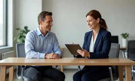 Customer discussing car shipping options in Waukegan, Illinois, United States
