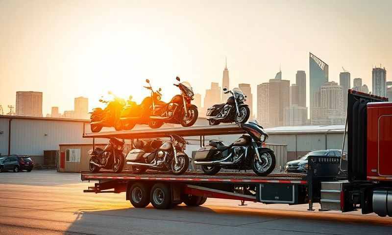 Waukegan, Illinois motorcycle shipping transporter