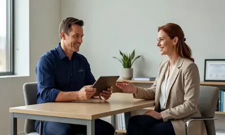 Customer discussing car shipping options in Wheaton, Illinois, United States
