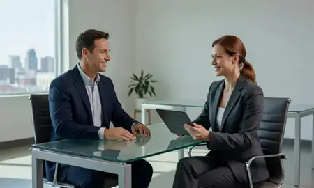 Customer discussing car shipping options in Fort Wayne, Indiana, United States