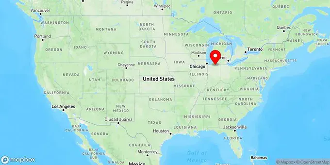 Map of Goshen, Indiana, United States
