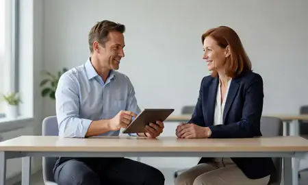 Customer discussing car shipping options in Greenwood, Indiana, United States
