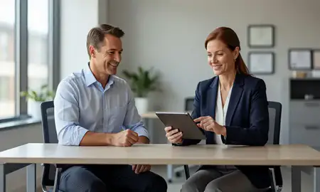 Customer discussing car shipping options in Noblesville, Indiana, United States