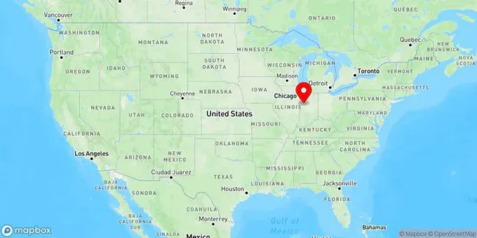 Map of West Lafayette, Indiana, United States