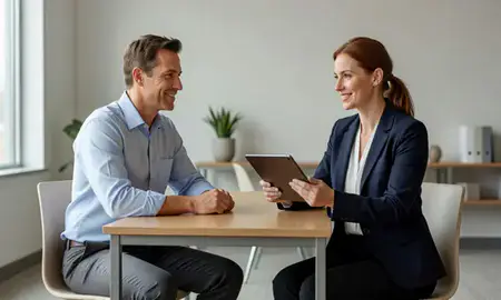 Customer discussing car shipping options in Ames, Iowa, United States