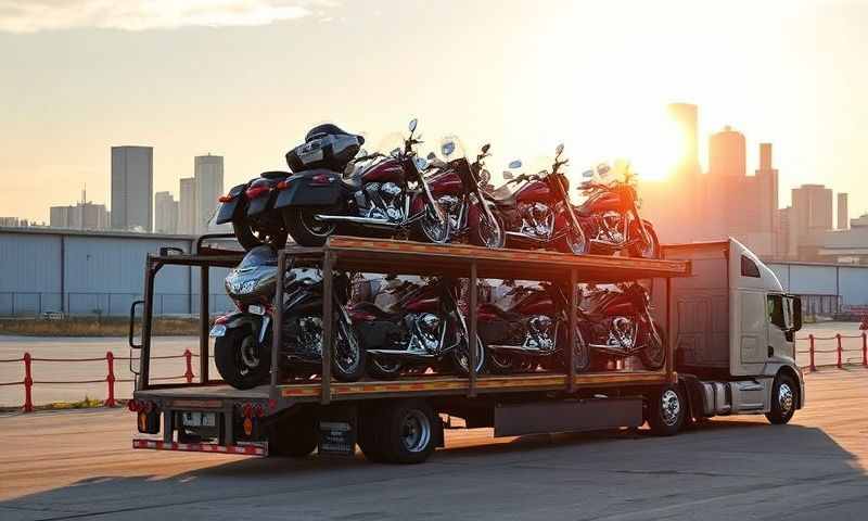 Ames, Iowa motorcycle shipping transporter