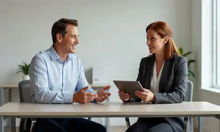 Customer discussing car shipping options in Burlington, Iowa, United States