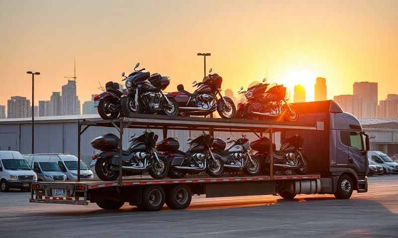 Burlington, Iowa motorcycle shipping transporter