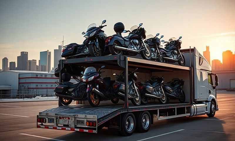 Cedar Rapids, Iowa motorcycle shipping transporter