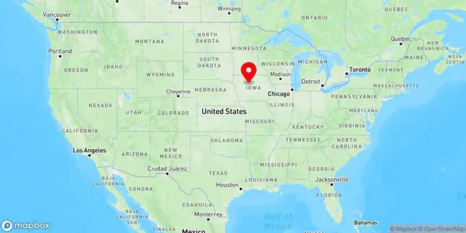 Map of Fort Dodge, Iowa, United States