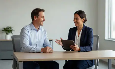 Customer discussing car shipping options in Indianola, Iowa, United States