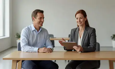 Customer discussing car shipping options in Johnston, Iowa, United States