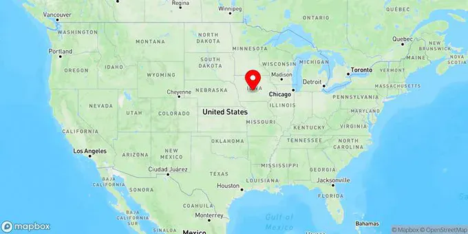 Map of Johnston, Iowa, United States