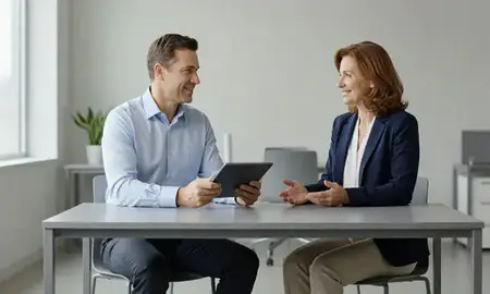 Customer discussing car shipping options in Newton, Iowa, United States