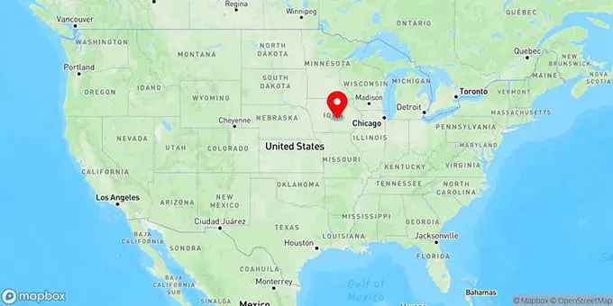 Map of Newton, Iowa, United States