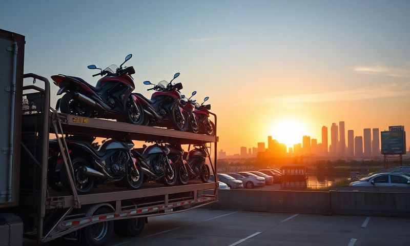 Sioux City, Iowa motorcycle shipping transporter