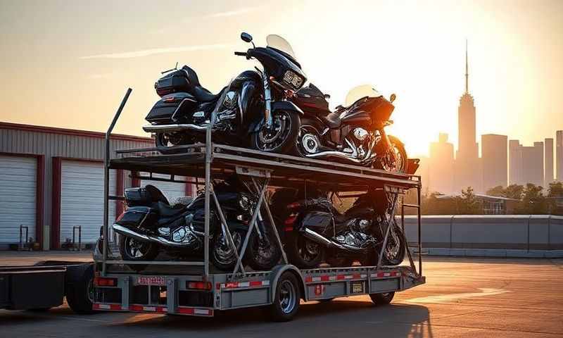 Urbandale, Iowa motorcycle shipping transporter