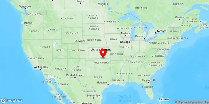 Map of Arkansas City, Kansas, United States