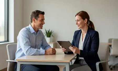 Customer discussing car shipping options in El Dorado, Kansas, United States