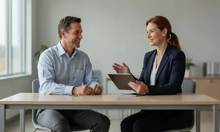 Customer discussing car shipping options in Gardner, Kansas, United States