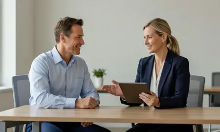 Customer discussing car shipping options in Hutchinson, Kansas, United States