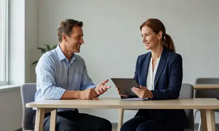 Customer discussing car shipping options in Leavenworth, Kansas, United States