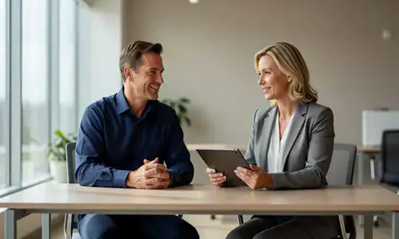 Customer discussing car shipping options in Leawood, Kansas, United States