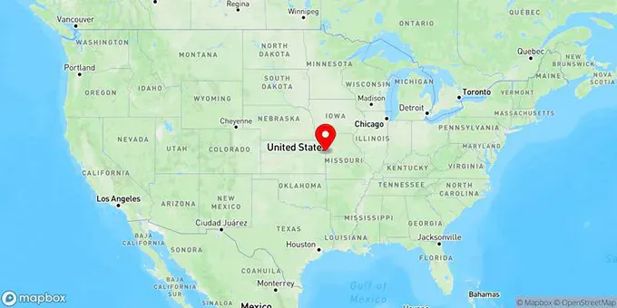 Map of Leawood, Kansas, United States