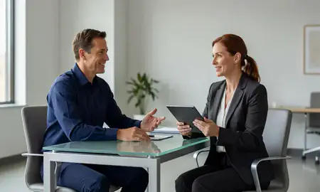 Customer discussing car shipping options in Liberal, Kansas, United States