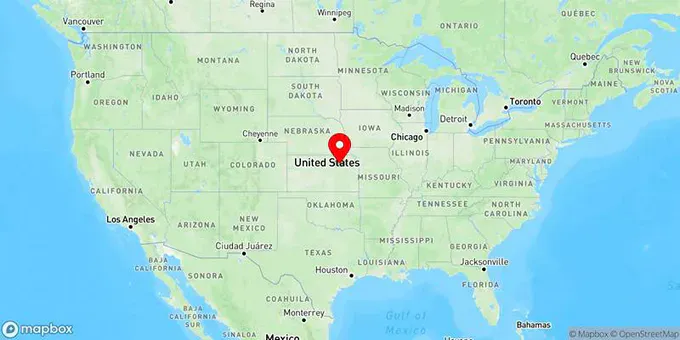 Map of Manhattan, Kansas, United States