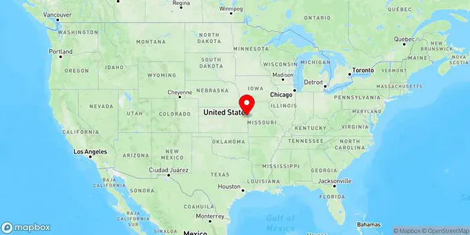 Map of Olathe, Kansas, United States