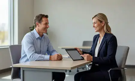 Customer discussing car shipping options in Overland Park, Kansas, United States