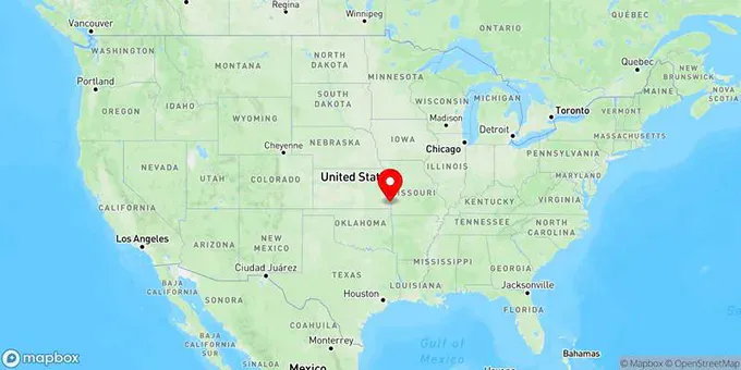 Map of Pittsburg, Kansas, United States