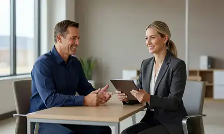 Customer discussing car shipping options in Prairie Village, Kansas, United States