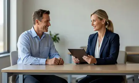 Customer discussing car shipping options in Salina, Kansas, United States